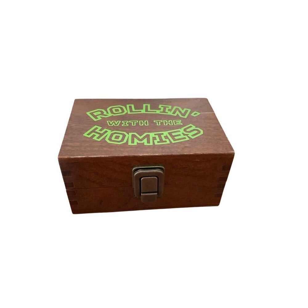 Wood RAW Rolling with the Homies Stash Box! 420